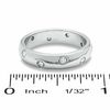 Thumbnail Image 2 of 1/7 CT. T.W. Diamond Five Stone Flush Stack Band in 14K White Gold