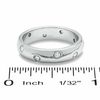 Thumbnail Image 3 of 1/7 CT. T.W. Diamond Five Stone Flush Stack Band in 14K White Gold