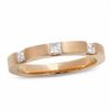 Thumbnail Image 1 of 1/3 CT. T.W. Princess-Cut Diamond Stack Band in 14K Rose Gold