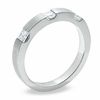 Thumbnail Image 2 of 1/3 CT. T.W. Princess-Cut Diamond Stack Band in 14K White Gold