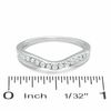 Thumbnail Image 2 of 1/4 CT. T.W. Diamond Twist Contour Band in 14K White Gold