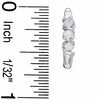 Thumbnail Image 1 of Sirena™ 1/3 CT. T.W. Diamond Three Stone Swirl Earrings in 14K White Gold