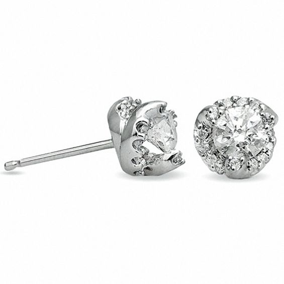 3/4 CT. T.w. Diamond Fashion Earrings in 14K White Gold