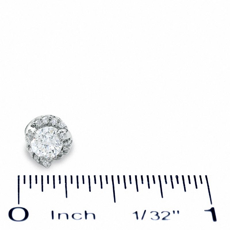 Main Image 3 of 3/4 CT. T.W. Diamond Fashion Earrings in 14K White Gold