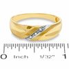 Thumbnail Image 3 of Diamond Accent Slant Wedding Band in 10K Gold