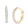 Thumbnail Image 1 of Diamond Fascination™ Hoop Earrings in 14K Gold