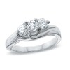 Thumbnail Image 0 of 1 CT. T.W. Diamond Three Stone Ring in 14K White Gold