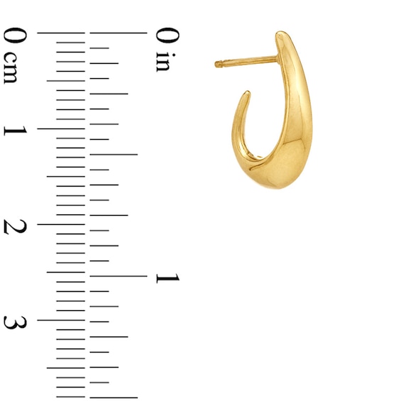 OroMagnificoâ¢ 38mm Scroll Hoop Earrings in 14K Gold over Sterling Silver