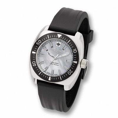 Men's Zodiac Desert Falcon Strap Watch with Mother-of-Pearl Dial