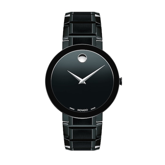 Men's Movado Sapphireâ¢ Black PVD Watch (Model: 0607179)