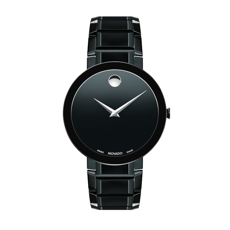 Main Image 1 of Men's Movado Sapphire™ Black PVD Watch (Model: 0607179)