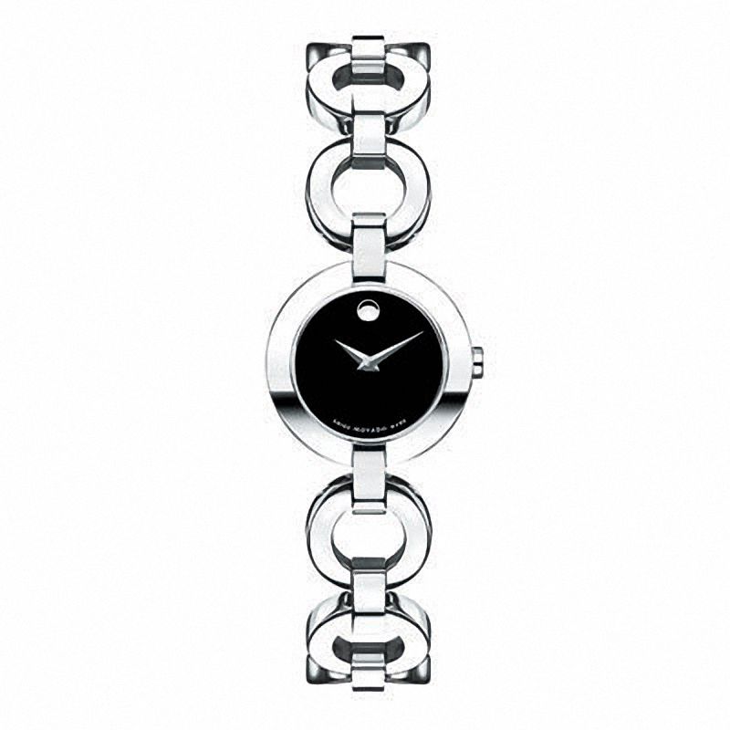 Main Image 1 of Ladies' Movado Bela Moda Bangle Watch with Black Dial (Model: 0606260)