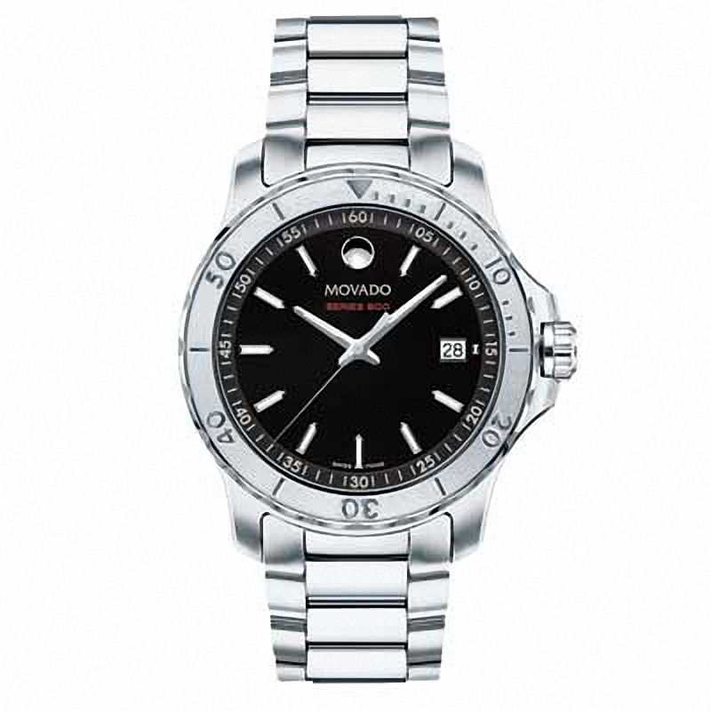 Main Image 1 of Men's Movado Series 800 Watch with Black Dial (Model 2600115)