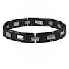 Thumbnail Image 0 of Men's Two-Tone Tungsten and Ceramic Link Bracelet - 8.25"