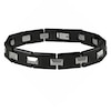Thumbnail Image 1 of Men's Two-Tone Tungsten and Ceramic Link Bracelet - 8.25&quot;