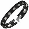 Thumbnail Image 2 of Men's Two-Tone Tungsten and Ceramic Link Bracelet - 8.25"
