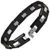Thumbnail Image 3 of Men's Two-Tone Tungsten and Ceramic Link Bracelet - 8.25&quot;