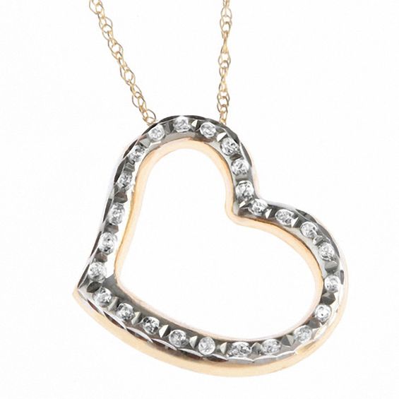 Zales Floating Diamond Necklace Zales Floating Diamond Necklace