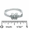 Thumbnail Image 2 of Diamond Accent Butterfly Fashion Ring in 10K White Gold