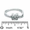 Thumbnail Image 3 of Diamond Accent Butterfly Fashion Ring in 10K White Gold