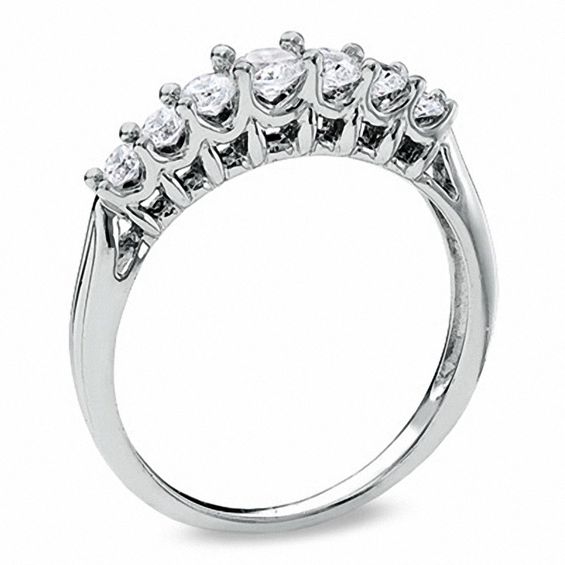 1/3 CT. T.w. Diamond Seven-Stone Band in 10K White Gold