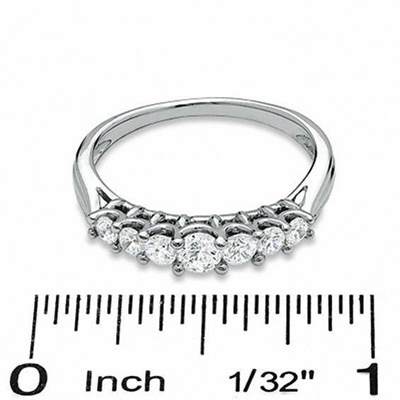 1/3 CT. T.w. Diamond Seven-Stone Band in 10K White Gold