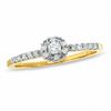 Thumbnail Image 1 of 1/8 CT. T.W. Diamond Round Bezel Promise Ring in 10K Gold