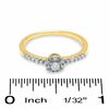 Thumbnail Image 3 of 1/8 CT. T.W. Diamond Round Bezel Promise Ring in 10K Gold