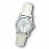Thumbnail Image 0 of Ladies' DKNY White Dial Watch with White Leather Strap (Model: NY4766)
