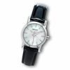 Thumbnail Image 0 of Ladies' DKNY Mother-of-Pearl Dial Watch with Black Leather Strap (Model: NY4768)