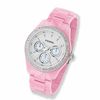 Thumbnail Image 1 of Ladies' Fossil Crystal Accent Pink Resin Watch with White Dial (Model: ES2206)