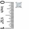 Thumbnail Image 2 of 1-1/4 CT. T.W. Princess-Cut Diamond Solitaire Stud Earrings in 14K White Gold