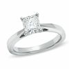 Thumbnail Image 0 of Celebration Lux® 1-1/5 CT. Cushion-Cut Diamond Solitaire Engagement Ring in 18K White Gold (H/SI2)