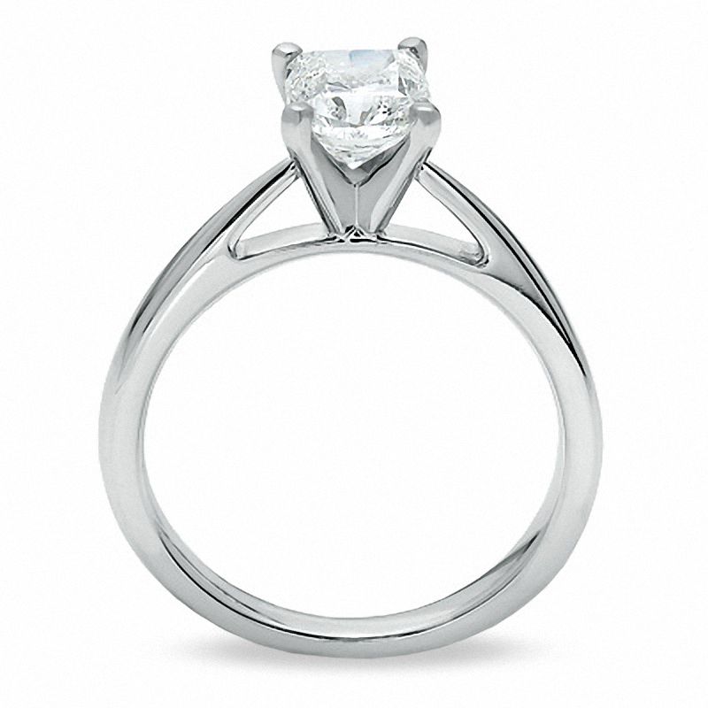 Celebration Lux® 1-1/5 CT. Cushion-Cut Diamond Solitaire Engagement Ring in 18K White Gold (H/SI2)