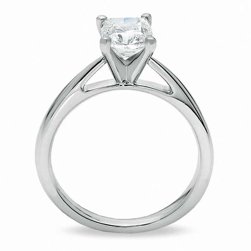 Celebration Lux® 1-1/5 CT. Cushion-Cut Diamond Solitaire Engagement Ring in 18K White Gold (H/SI2)