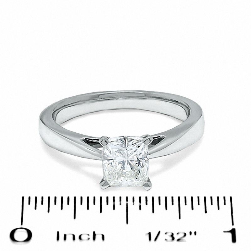Celebration Lux® 1-1/5 CT. Cushion-Cut Diamond Solitaire Engagement Ring in 18K White Gold (H/SI2)