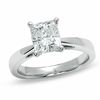 Thumbnail Image 1 of Celebration Lux® 2 CT. T.W. Cushion-Cut Certified Diamond Solitaire Engagement Ring in 18K White Gold (H/SI2)