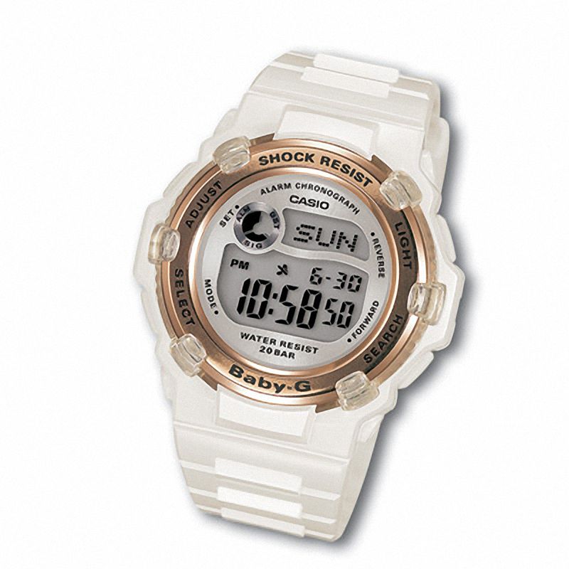 Main Image 1 of Ladies' Casio Slim Marine White Baby-G Watch (Model: BG3000-7A)
