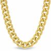 Thumbnail Image 1 of 18K Gold-Plated Brass Textured Link Necklace - 17.5&quot;