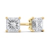 Thumbnail Image 0 of 1 CT. T.W. Certified Princess-Cut Diamond Solitaire Stud Earrings in 18K Gold (I/VS2)