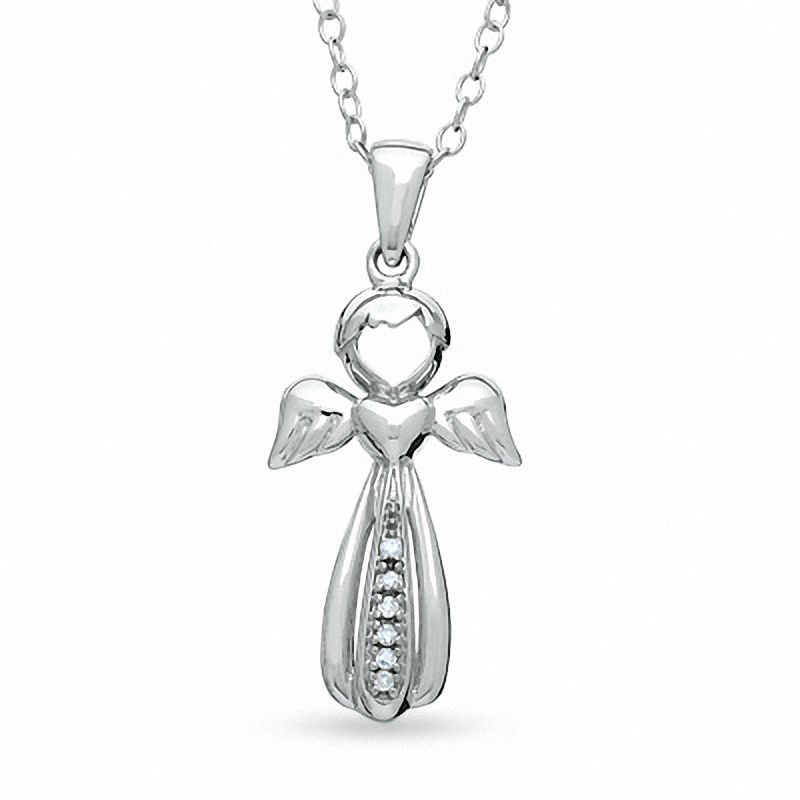 Zales angel necklace discount