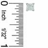 Thumbnail Image 2 of 3/4 CT. T.W. Princess-Cut Diamond Solitaire Stud Earrings in 14K White Gold (J/I3)