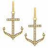 Thumbnail Image 1 of 1/5 CT. T.W. Diamond Anchor Earrings in 10K Gold