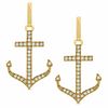 Thumbnail Image 0 of 1/5 CT. T.W. Diamond Anchor Earrings in 10K Gold