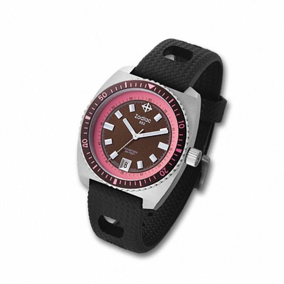 Ladies' Zodiac Sea Dragon Strap Watch with Brown Dial (Model: Zs2268)