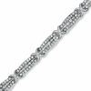 Thumbnail Image 1 of 3 CT. T.W. Diamond "X" Bracelet in 10K White Gold