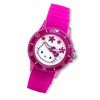 Thumbnail Image 1 of Hello Kitty® Pink Strap Watch with Pink Sapphire White Dial (Model: HWL1155PINK)