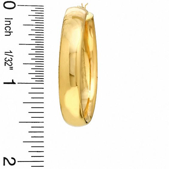OroMagnificoâ¢ 40mm High-Polished Hoop Earrings in 14K Gold over Sterling Silver