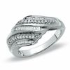 Thumbnail Image 1 of 1/4 CT. T.W. Diamond Multi-Bypass Ring in Sterling Silver
