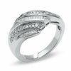 Thumbnail Image 2 of 1/4 CT. T.W. Diamond Multi-Bypass Ring in Sterling Silver